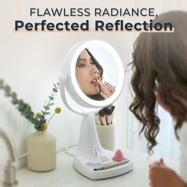 Zadro Max Bright Lighted Makeup Mirror with 10X/1X, Storage Tray #8