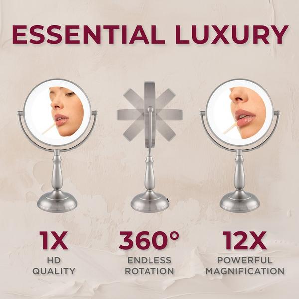 Zadro Classic Lighted Makeup Mirror with 12X/1X, Touch Control #2