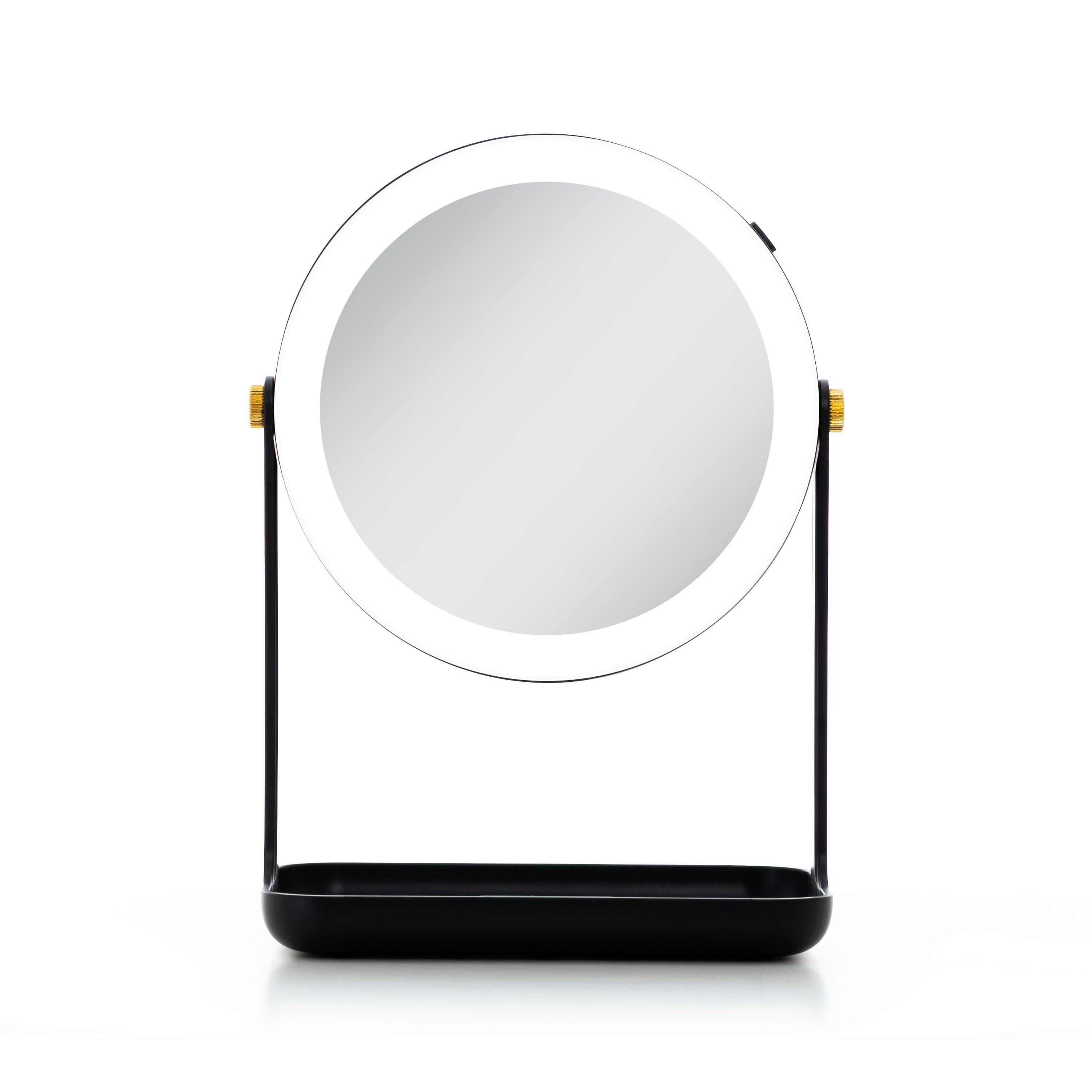 Zadro LED Lighted Makeup Mirror with 5X/1X, Tray & Phone Holder #1