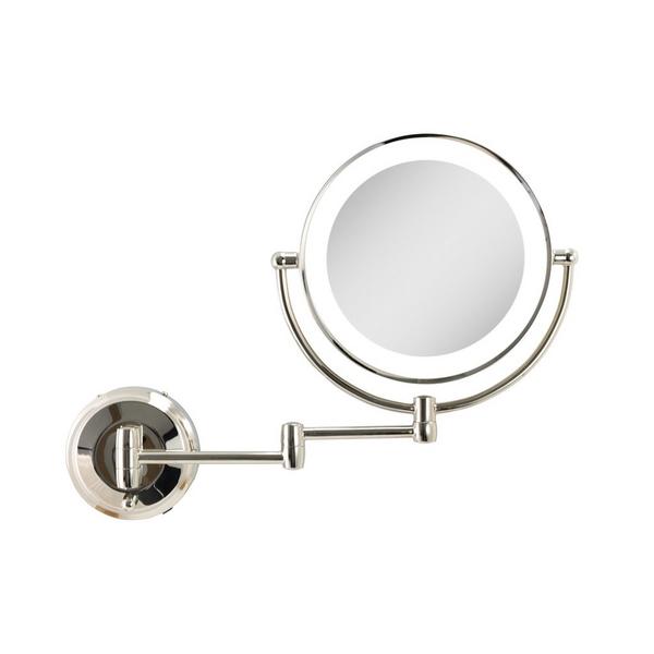 Zadro Lighted Wall Mounted Makeup Mirror with 5X/1X Battery/Cord #7