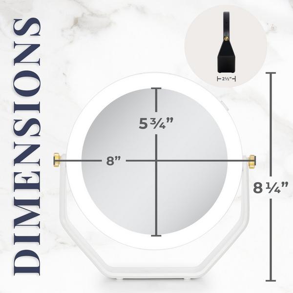 Zadro LED Lighted Makeup Mirror with 5X/1X Magnifications #6