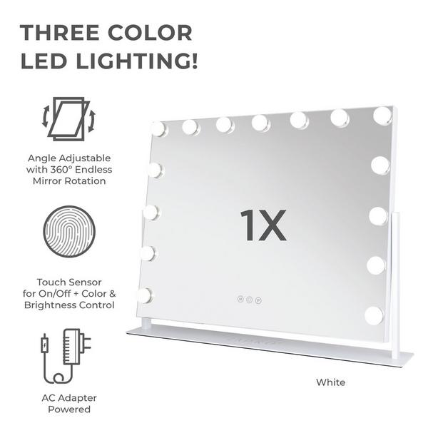 Zadro Hollywood LED Horizontal Vanity Makeup Mirror #2
