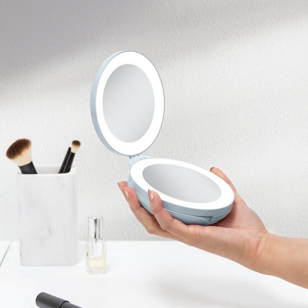 Zadro Folding LED Lighted Travel Mirror with 10X/1X #5