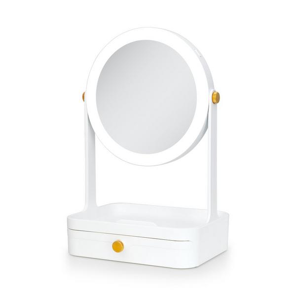 Zadro LED Lighted Makeup Mirror with 5X/1X, Storage Drawer & Tray #1
