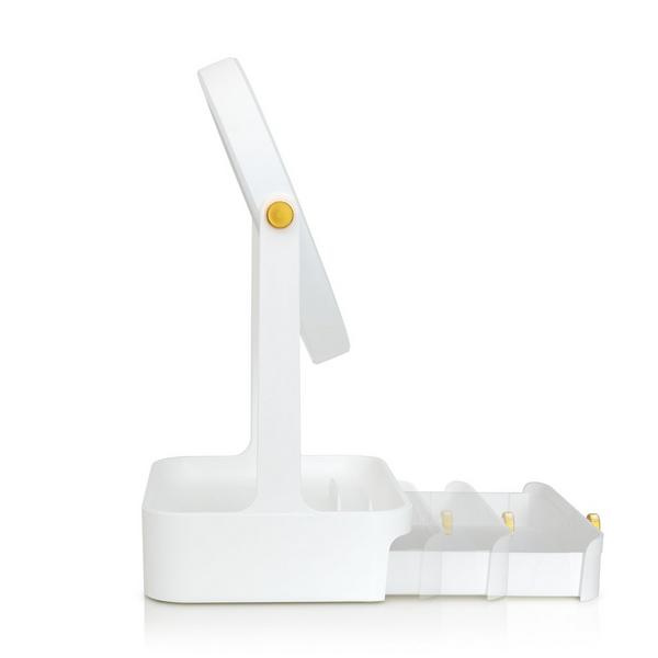 Zadro LED Lighted Makeup Mirror with 5X/1X, Storage Drawer & Tray #3