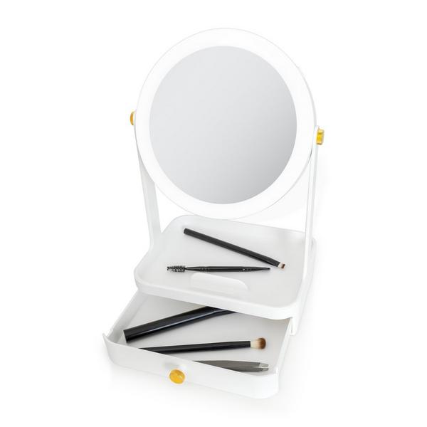 Zadro LED Lighted Makeup Mirror with 5X/1X, Storage Drawer & Tray #4