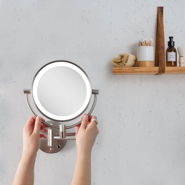 Zadro Cordless LED Lighted Wall Mounted Makeup Mirror #7
