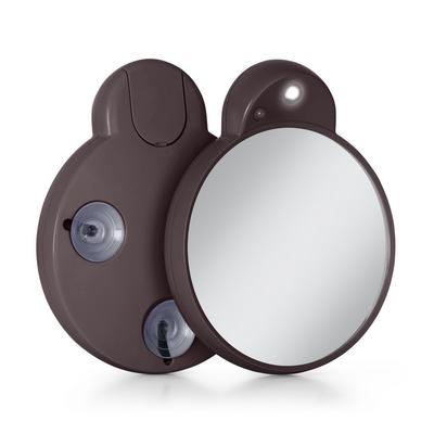 Zadro LED Lighted Compact Mirror with 10X, Suction Cups