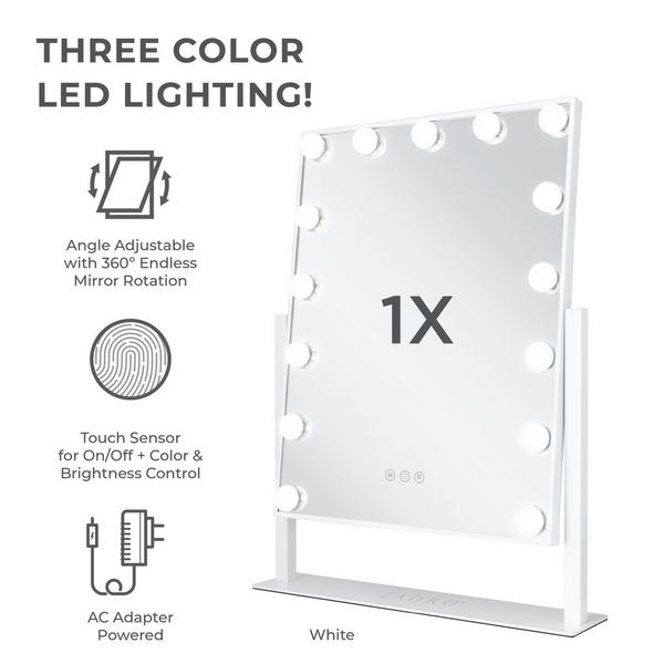Zadro Hollywood LED Vertical Vanity Makeup Mirror #2