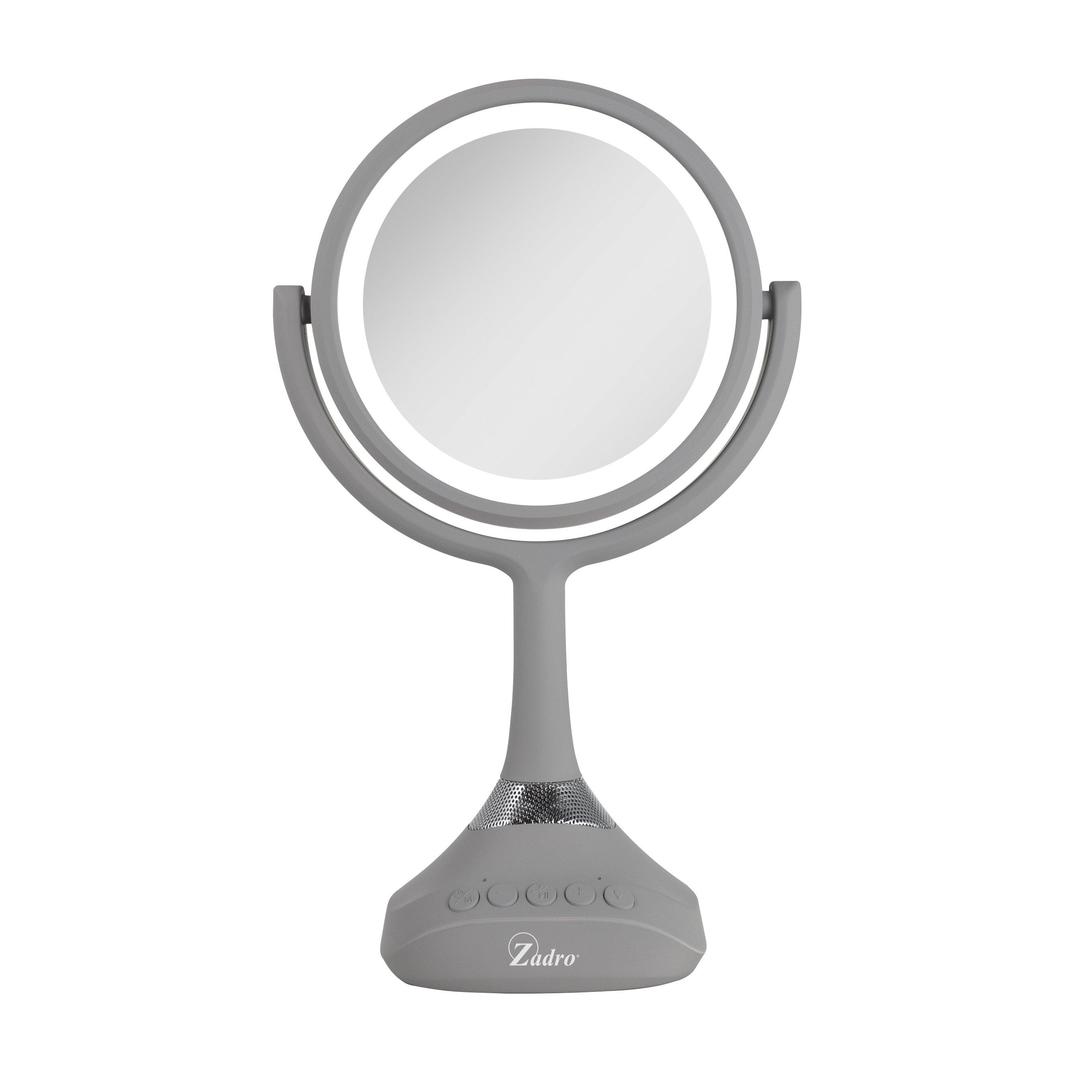 Zadro Lighted Makeup Mirror 5X/1X, Bluetooth & USB Charging Port #1