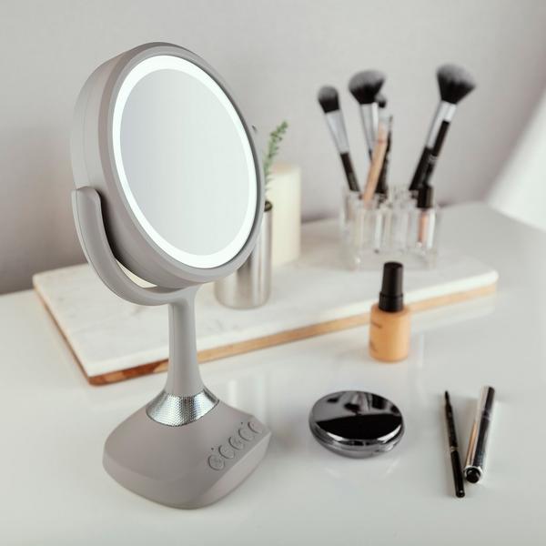 Zadro Lighted Makeup Mirror 5X/1X, Bluetooth & USB Charging Port #4