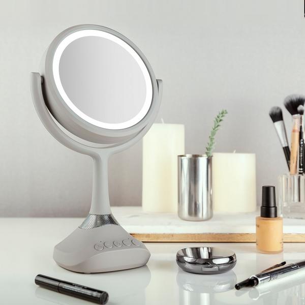 Zadro Lighted Makeup Mirror 5X/1X, Bluetooth & USB Charging Port #5