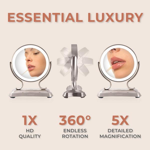 Zadro Glamour LED Lighted Makeup Mirror with 5X/1X Magnification #2