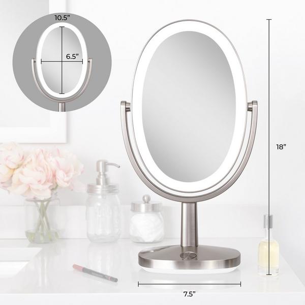 Zadro Newport LED Lighted Makeup Mirror with 5X/1X, Touch Control #3