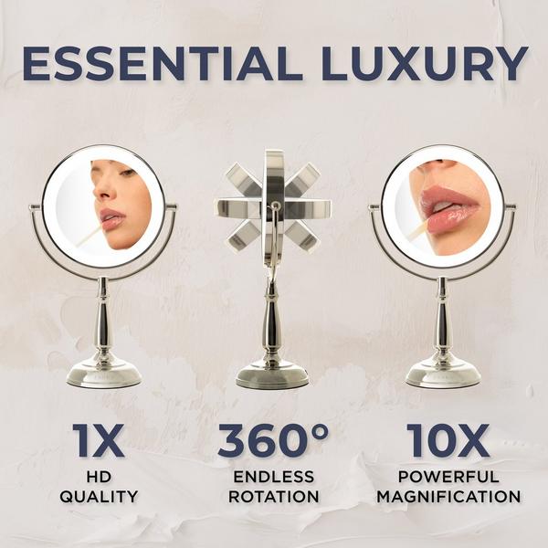 Zadro Classic Lighted Makeup Mirror with 10X/1X, Touch Control #2