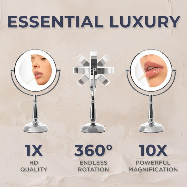 Zadro Classic Lighted Makeup Mirror with 10X/1X, Touch Control #2