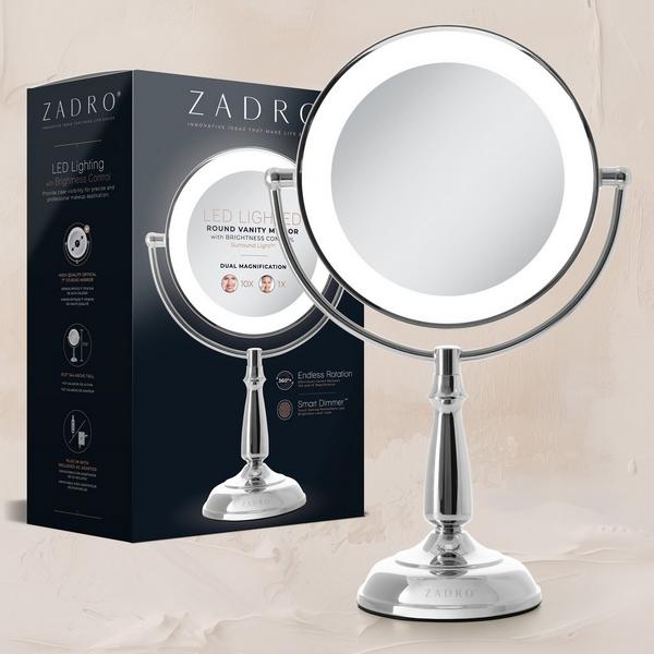 Zadro Classic Lighted Makeup Mirror with 10X/1X, Touch Control #8