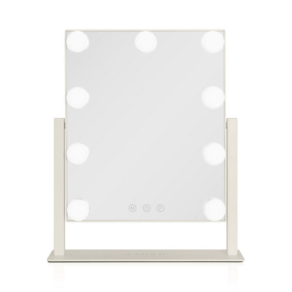 Zadro Hollywood Led Vertical Countertop Makeup Mirror - Neutral In White