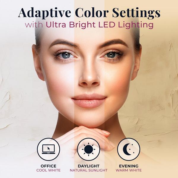 Zadro Hollywood LED Vertical Countertop Makeup Mirror #4