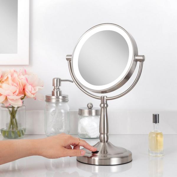 Zadro Cordless LED Lighted Makeup Mirror with 10X/1X #5