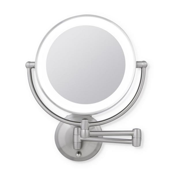Zadro Lighted Wall Mounted Makeup Mirror with 5X/1X Battery/Cord #1