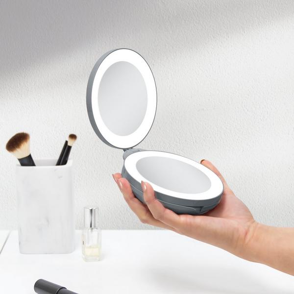 Zadro Folding LED Lighted Travel Mirror with 10X/1X #5