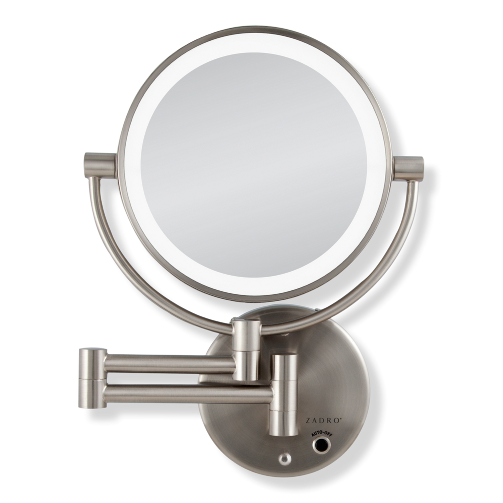 Zadro Cordless LED Lighted Wall Mounted Makeup Mirror 5X/1X - 5X/1X Magnification