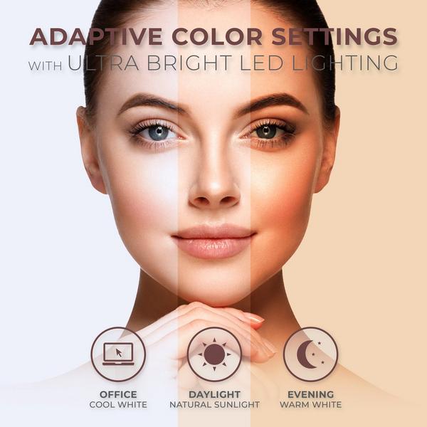 Zadro Glamour LED Lighted Makeup Mirror with 5X/1X Magnification #4