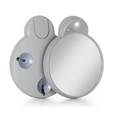 Zadro LED Lighted Compact Mirror with 10X, Suction Cups