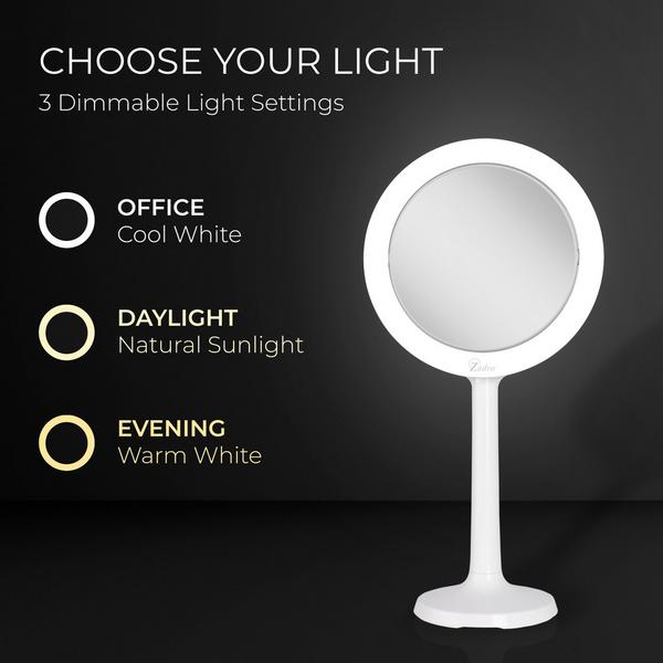 Zadro Hudson, LED Lighted Makeup Mirror with 8X/1X, Suction Cup #4