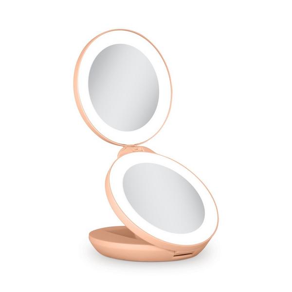 Zadro Folding LED Lighted Travel Mirror with 10X/1X #2