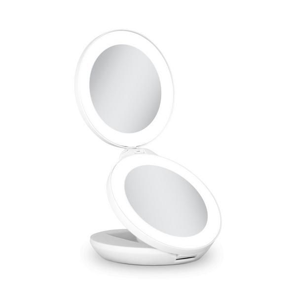 Zadro Folding LED Lighted Travel Mirror with 10X/1X #2
