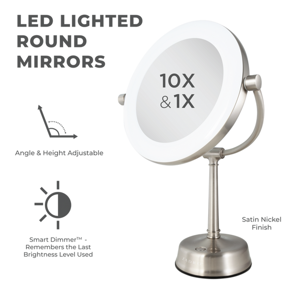 Zadro Lexington, LED Lighted Makeup Mirror with 10X/1X #7