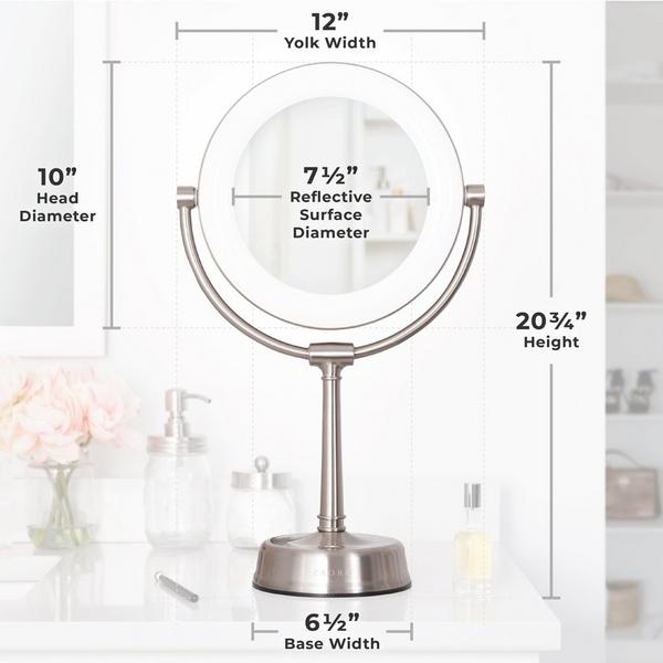 Zadro Lexington, LED Lighted Makeup Mirror with 10X/1X #8