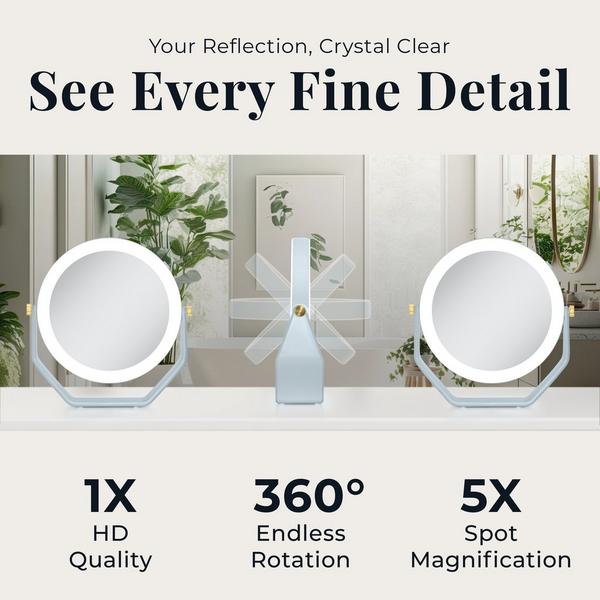 Zadro LED Lighted Makeup Mirror with 5X/1X Magnifications #3