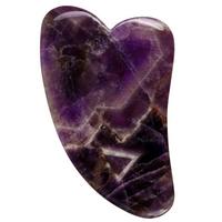 Genuine Crystal Gua Sha- Chemical Free Amethyst