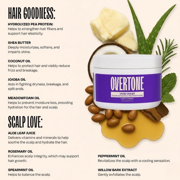Overtone Semi Permanent Color-Depositing Deep Conditioning Mask #9