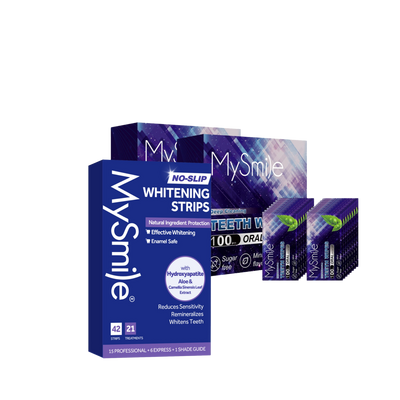 MySmile No-Slip Hydroxyapatite-Infuse Teeth Whitening Strips