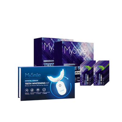 MySmile Advanced Teeth Whitening Kit With Teeth Wipes Double Pack