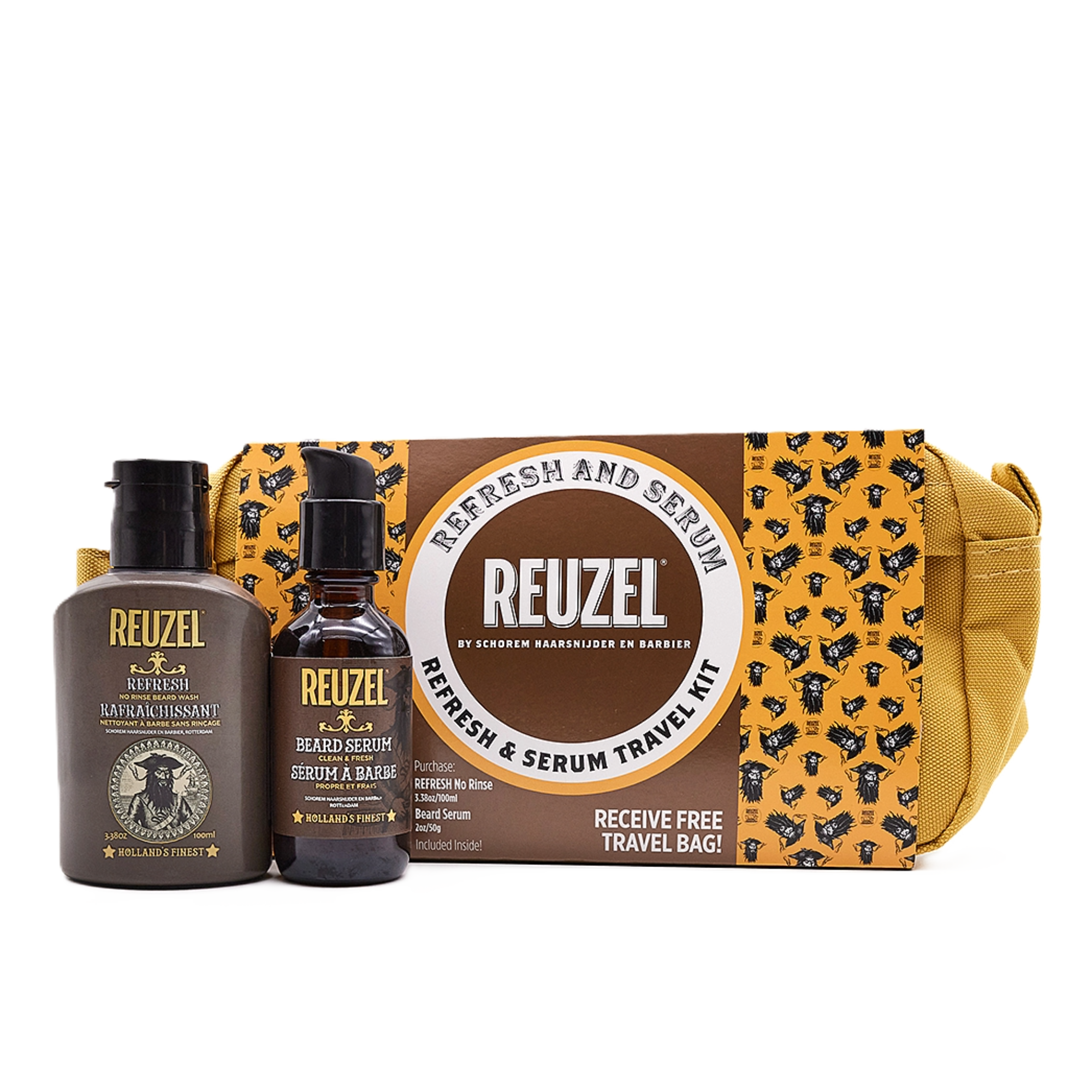REUZEL REFRESH & Beard Serum Gift Set #1
