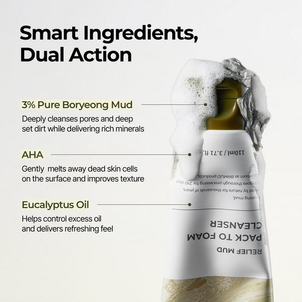 BRMUD Relief Mud Pack To Foam Cleanser #5