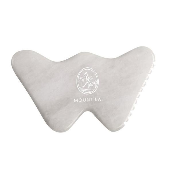 Mount Lai Vitality Qi White Jade Gua Sha Sculpting Tool #1