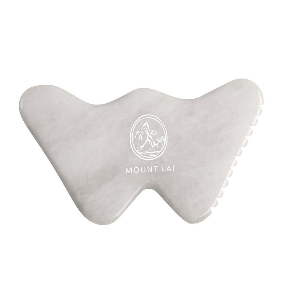 Mount Lai Vitality Qi White Jade Gua Sha Sculpting Tool