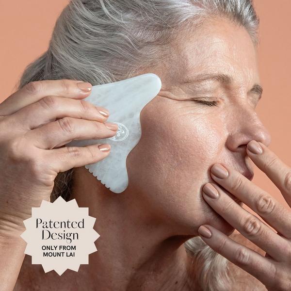 Mount Lai Vitality Qi White Jade Gua Sha Sculpting Tool #5