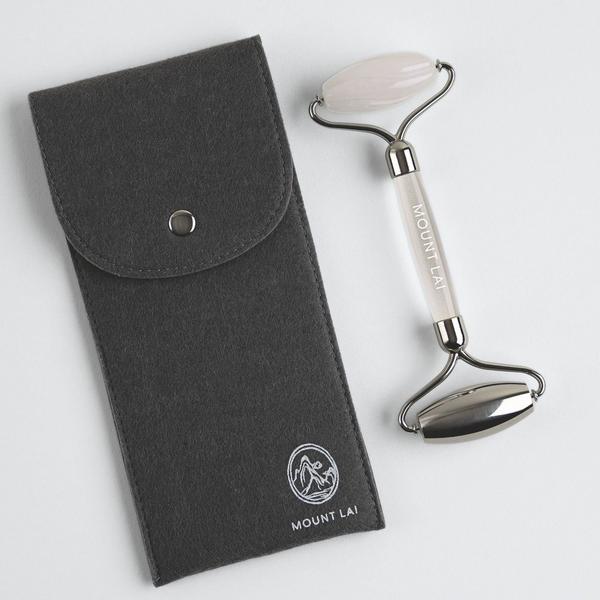 Mount Lai Vitality Qi White Jade & Stainless Steel Dual-Action Facial Roller #3