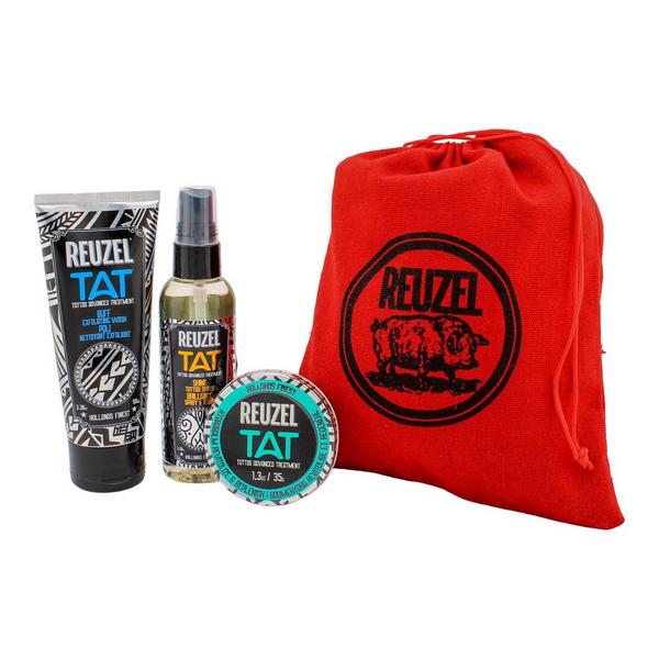 REUZEL TAT HYDRABALM Tattoo Balm, Buff Exfoliating Cleanser, & Shine Tattoo Spray Trio #1