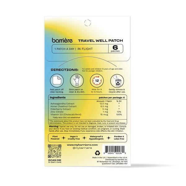 Barrière TRAVEL WELL Patch 6 Pack #2