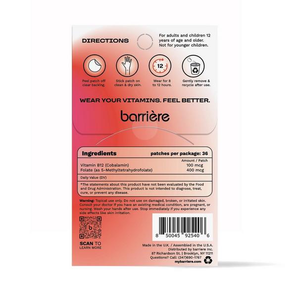 Barrière ENERGY BOOST Vitamin B12 36 Pack #2
