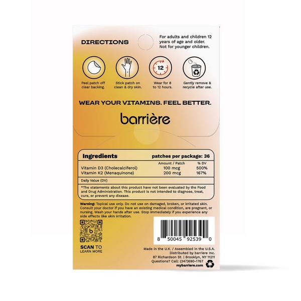Barrière HELLO SUNSHINE Vitamin D3 Patch 36 Pack #2