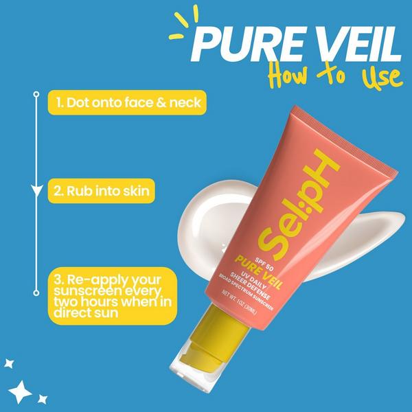 SelpH Pure Veil SPF 50 Tinted Sunscreen For Face + Body #6